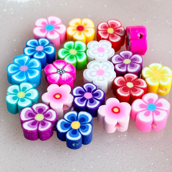 樹脂ビーズ 色々なお花 フラワー ビーズ キーホルダー ネックレス パーツ キッズアクセサリー アクセサリー ハンドメイド DIY 資材 デコパーティ