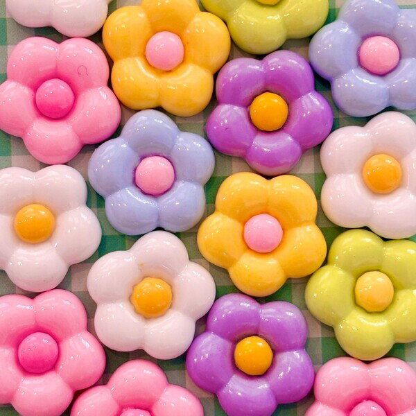 お花 フラワー デコパーツ キーホルダー デコ電 ハンドメイド キッズアクセサリー DIY デコパーティ