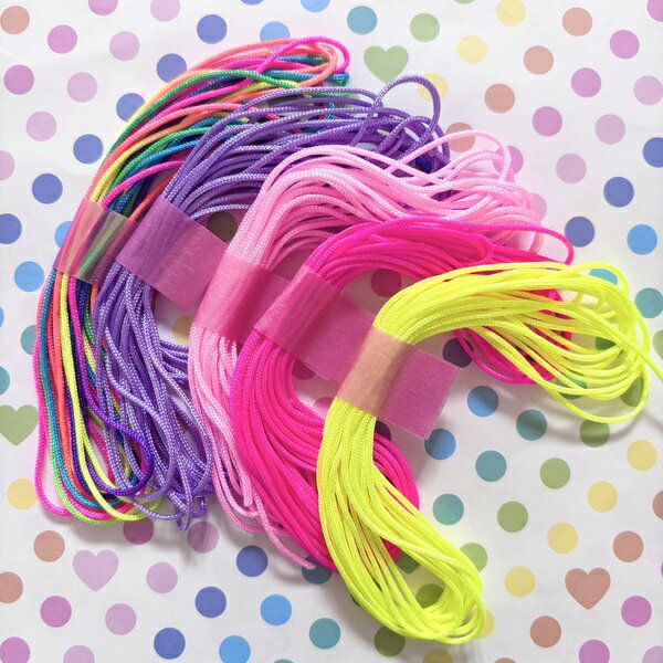 ナイロンコード アクセサリーパーツ アクセサリーコード 紐 資材 ネックレス ブレスレット 手芸 ハンドメイドパーツ 基礎金具 ビーズ資材 3025