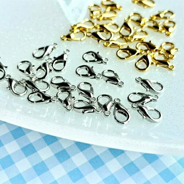 カニカン アクセサリーパーツ ネックレス ブレスレット パーツ 基礎金具 キッズアクセサリー ハンドメイド 資材 基礎パーツ デコパーティ