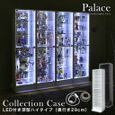 コレクションケース 【本体＋LEDライト付き／ハイタイプ・深型・奥行29cm 幅48.5cm】palace パレス コレクションラック コレクションボード フィギュア ケース 棚 ディスプレイラック ガラス棚 壁面収納 大型