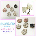 アクセサリーパーツ 26種類セット ブルー パステル&ゴールド ネックレス ピアス 名前入りストラップ 作成可能 アルファベットパーツ 推し活 推し 推しキーホ...