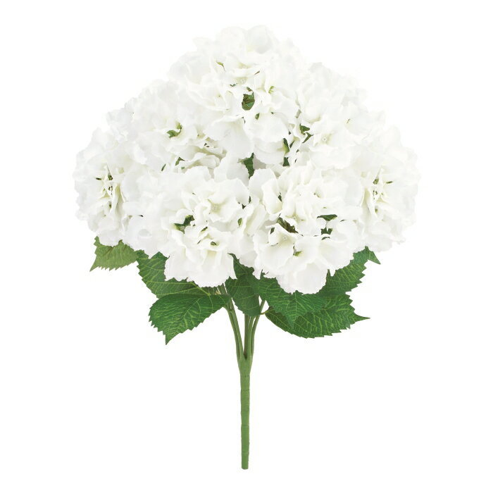《光触媒》 五月雨アジサイブッシュ *7 ホワイト FLB8139WH あじさい 紫陽花 造花 ブッシュ 束 アートフラワー サマー 夏 光触媒