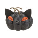 ハロウィンキャット グリッター DE1420 ハロウィンキャット 猫 キャット ねこ 黒猫 ディスプレイ 置物 ハロウィン デコレーション 装飾 飾り かぼちゃ