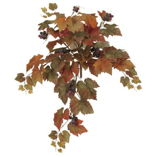 《光触媒》 秋 造花 ブッシュ オータムグレープブッシュ *8 BRB8008HI 秋 造花 ブッシュ フェイクグリーン 人工観葉植物 光触媒