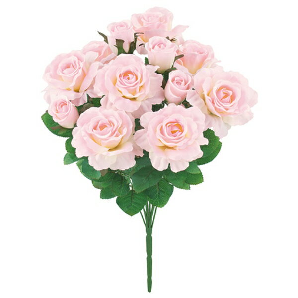 バッキンガムローズブッシュ *12 ピンク FLB8077PK バッキンガムローズ ローズ バラ 薔薇 ばら 造花 ブ..