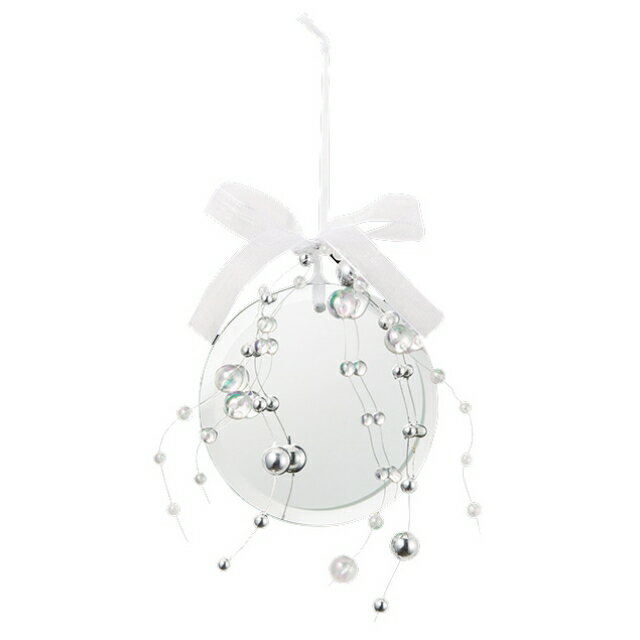 80mmラウンドミラーハンギング 1ケ/パック OXM1326 クリスマス デコレーション 飾り オーナメント ラウ..