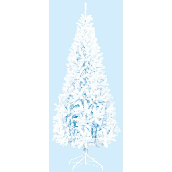 240cmホワイトスリムツリー FOLD 防炎 TXM2041 クリスマス ツリー デコレーション 装飾 飾り ホワイトスリムツリー スリム 細い 場所とらない 省スペース 白 ホワイト