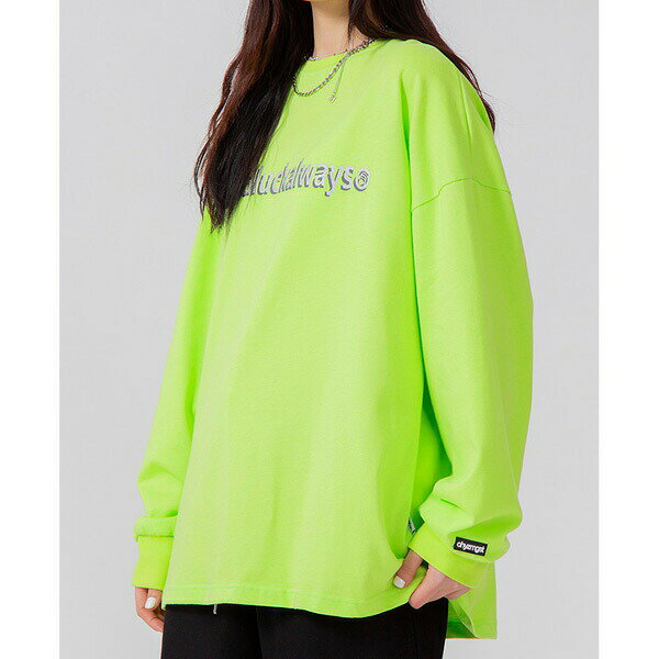 【即納あり】 ネオンカラースウェットトップス キラキラロゴ トレーナー 長袖 ダンス 衣装 ヒップホップ コスチューム 韓国ファッション 大きいサイズ 個性的 服 原宿系