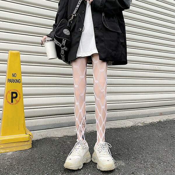 ファッション レディース トレンド カジュアル ガーリー ストリート系 ピープス 原宿系 ゴスロリ セクシー コスプレ かわいい おしゃれ 最大79 Offクーポン ホワイト ブラック 大きい編み目 ラッセルタイツ 大ネット 衣装 ヒップホップ ラージメッシュ 白 個性的 韓国