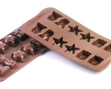 【アウトレット】シリコマート　チョコレートモールド　アソートセット2個　訳アリ品