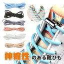 伸びる 靴紐 靴ひもゴム ほどけない シューレース 子供 スニーカー くつ 革靴 金具 留め具 黒 白 赤 青 緑 紫 黄色 水色 ハイカット スニーカー バッ...