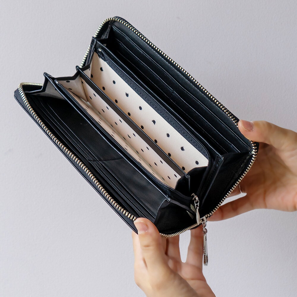 【ノベルティ付＆無料ラッピング】ツモリチサト RF長財布 キラネコ フェイスラウン...