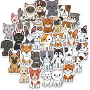 【送料無料】 かわいい ワンちゃん 猫ちゃん ステッカー 犬 猫 ウォールスッテッカー 壁紙シール wallsticker 3〜6cm*30枚セット JQ3