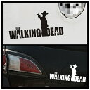 楽天DECOSTE【送料無料】ウォーキング・デッド The Walking Dead 自動車 バイク用ステッカー カーステッカー 8*17cm （黒、白） G150