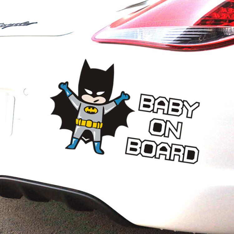【送料無料】バットマン DCコミック ヒーロー BABY ON BOARD 自動車 バイク用ステッカー カーステッカー 11*18.5cm G138