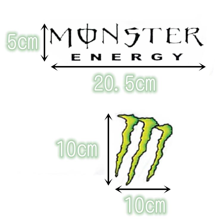 【送料無料】MONSTERENERGYSTICKERモンスターエナジーステッカー自動車バイク用ステッカーカーステッカー28*10cmイエローグリーン(黒文字、白文字)G224
