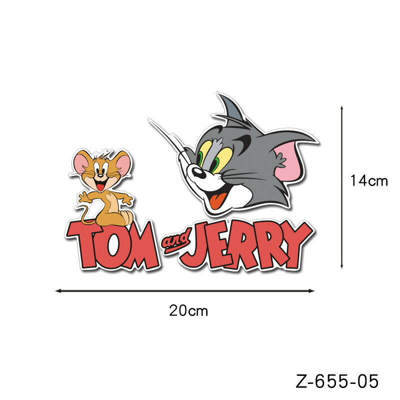 トムとジェリー Tom and Jerry 自動車 バイク用ステッカー カーステッカー 20*14cm G247