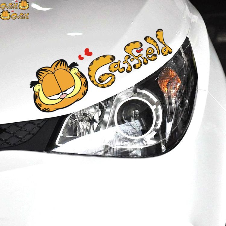 ガーフィールド GarField 自動車 バイク用ステッカー カーステッカー 28*9.5cm*2枚 G285