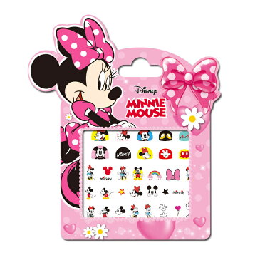 【送料無料】Disney MINNIE MOUSE　ミニーマウス　ミッキーマウス　ドナルドダック　デイジーダック　ウォルト・ディズニー ネイルシール　約12*8cm　34〜38枚セット　G29