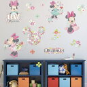 【送料無料】Disney MINNIE MOUSE　ミニーマウス　ウォルト・ディズニー ウォールステッカー 20*30cm #G69