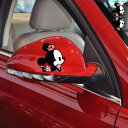 【送料無料】ほおづえ ミニーマウス Minnie Mouse ミニー ディズニー 自動車 バイク用ステッカー カーステッカー 8 8cm 左右対称2枚セット G221