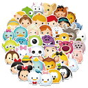 【送料無料】ディズニーステッカー ディズニー ツムツム TSUM TSUM ウォルト ディズニー ウォールスッテッカー 壁紙シール wallsticker disney 3～6cm 50枚セット JD1