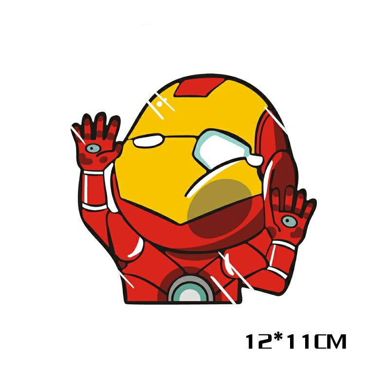 【送料無料】衝突アイアンマン Iron Man 自動車 バイク用ステッカー カーステッカー 12*11cm G194