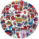 【送料無料】スパイダーマン ステッカー Spider-Man マーベル ディズニー ウォールスッテッカー 壁紙シール wallsticker disney 3～6cm 50枚セット JS1