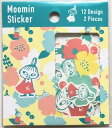 【送料無料】ムーミン MOOMIN フレークステッカー リトルミイKUKKIA シール ステッカー ムーミン谷の仲間たち H112*W96mm 12デザイン各2枚入 計24枚 MON52