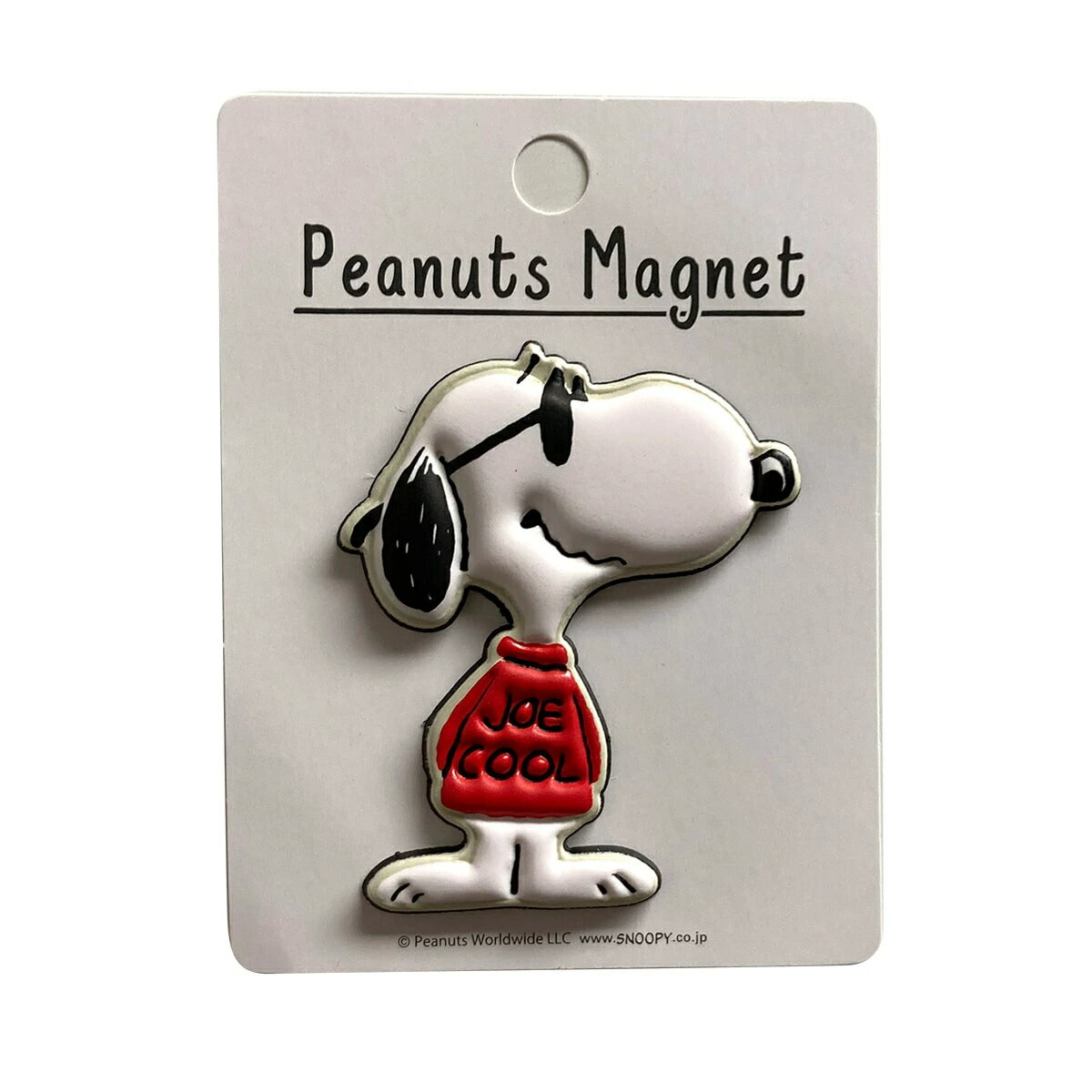 楽天DECOSTE【送料無料】スヌーピー ピーナッツ PEANUTS SNOOPY ぷっくり3Dマグネット JOE COOL 2020新作 PVC・磁石 H75*W65*D5mm PMN2