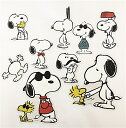【送料無料】スヌーピー SNOOPY ピーナッツ PEANUTS 貼って剥がせる BIGフレークステッカー H185*W130mm 9枚入り PWD27