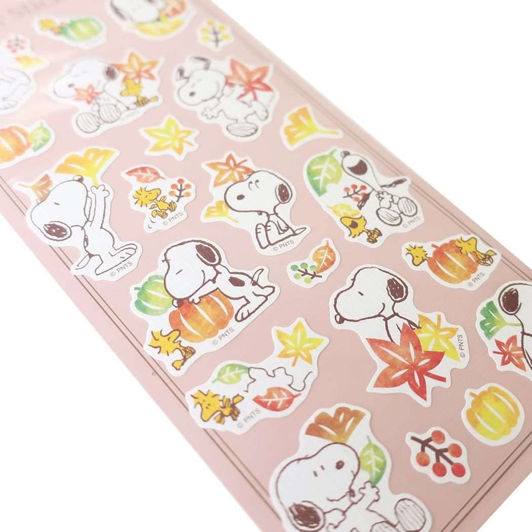【送料無料】スヌーピー ピーナッツ PEANUTS　和紙ステッカー autumn H200*W90mm PKS276 decoste-shop-10001383 DECOSTE サンプル画像2