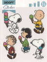【送料無料】スヌーピー ピーナッツ PEANUTS SNOOPY&FRIENDS ステッカー スヌーピー アイス 耐熱耐水ステッカー 耐熱100℃ PVC H1...