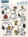 【送料無料】スヌーピー ピーナッツ PEANUTS SNOOPY&FRIENDS ステッカー スヌーピー&ウッドストック 耐熱耐水ステッカー 耐熱100℃ PV...
