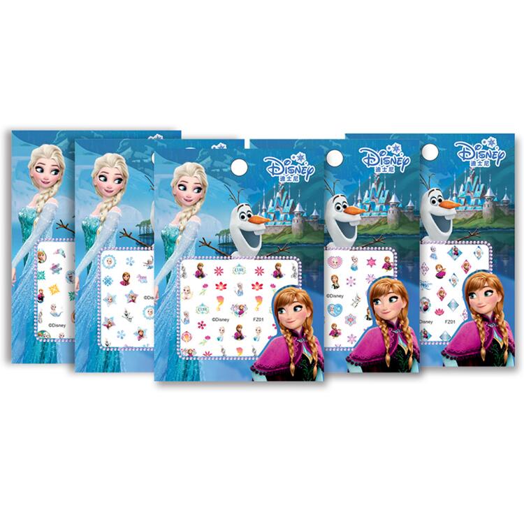 【送料無料】アナと雪の女王 Frozen ネイルステッカー Disney プリンセス ウォルト ディズニー ネイルシール 約11 8cm 全5種類からランダムで1種類 G288