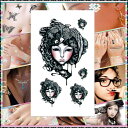 女の子 防汗 長持ち シール タトゥーシール カッコいい 可愛い キュート ハロウィン ボディシール貼るTATOO タトゥシール タトゥー シール tatoo 入れ墨 ボディシール ボディーシール タトゥ 刺青 アクセサリー 6*10cm wm296
