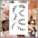 蔦 ツタ 長持ち シール タトゥーシール カッコいい 可愛い キュート ハロウィン ボディシール貼るTATOO タトゥシール タトゥー シール tatoo 入れ墨 ボディシール ボディーシール タトゥ 刺青 アクセサリー 6*10cm wm385