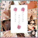 薔薇 タトゥーシール 6*10cm wm419