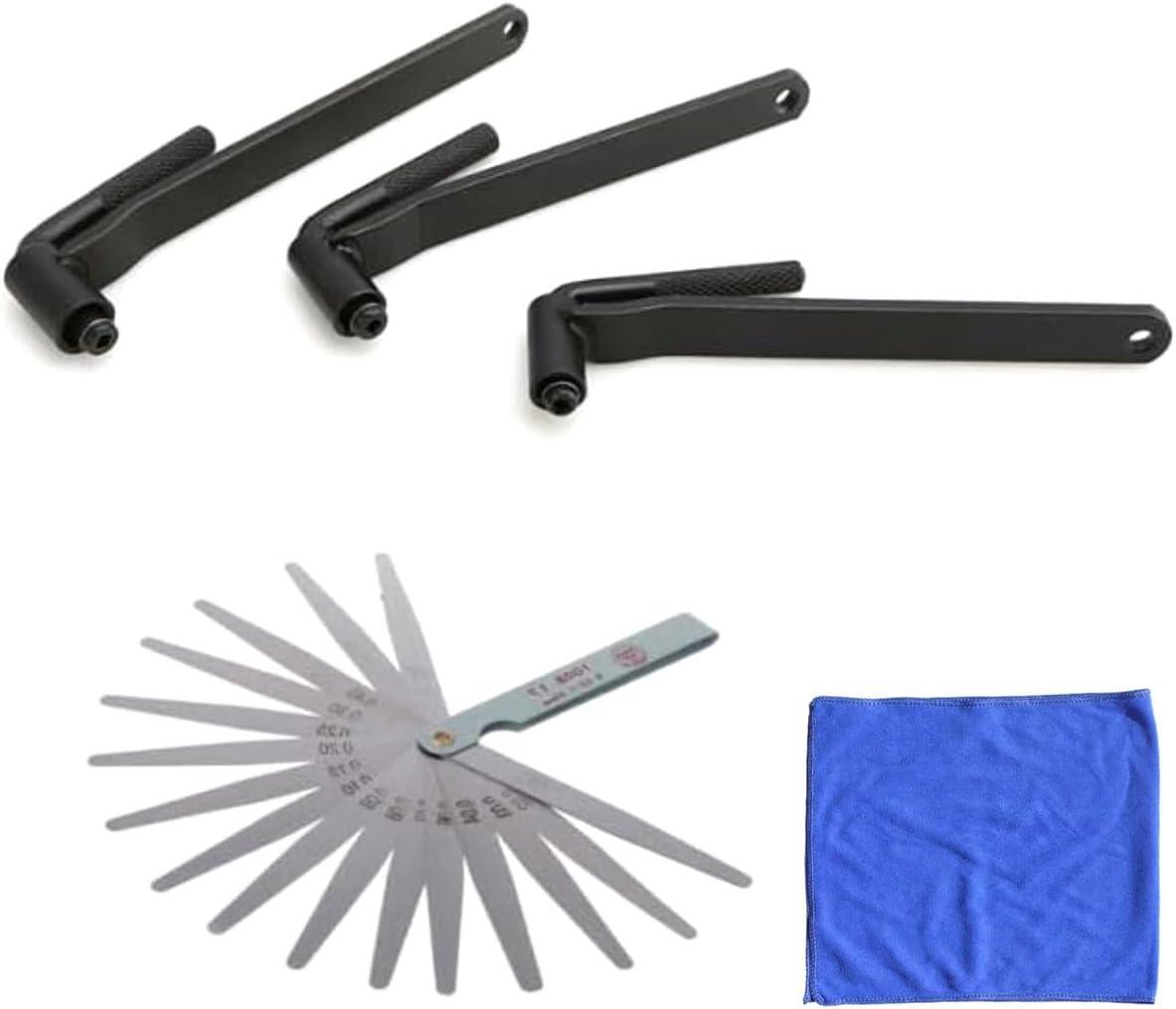 【Deepa Ribusu】カブ タペット調整 アジャストレンチ シックネスゲージ 4点セット バルブクリアランス調整レンチ オーバーホール オートバイ 修理 ...