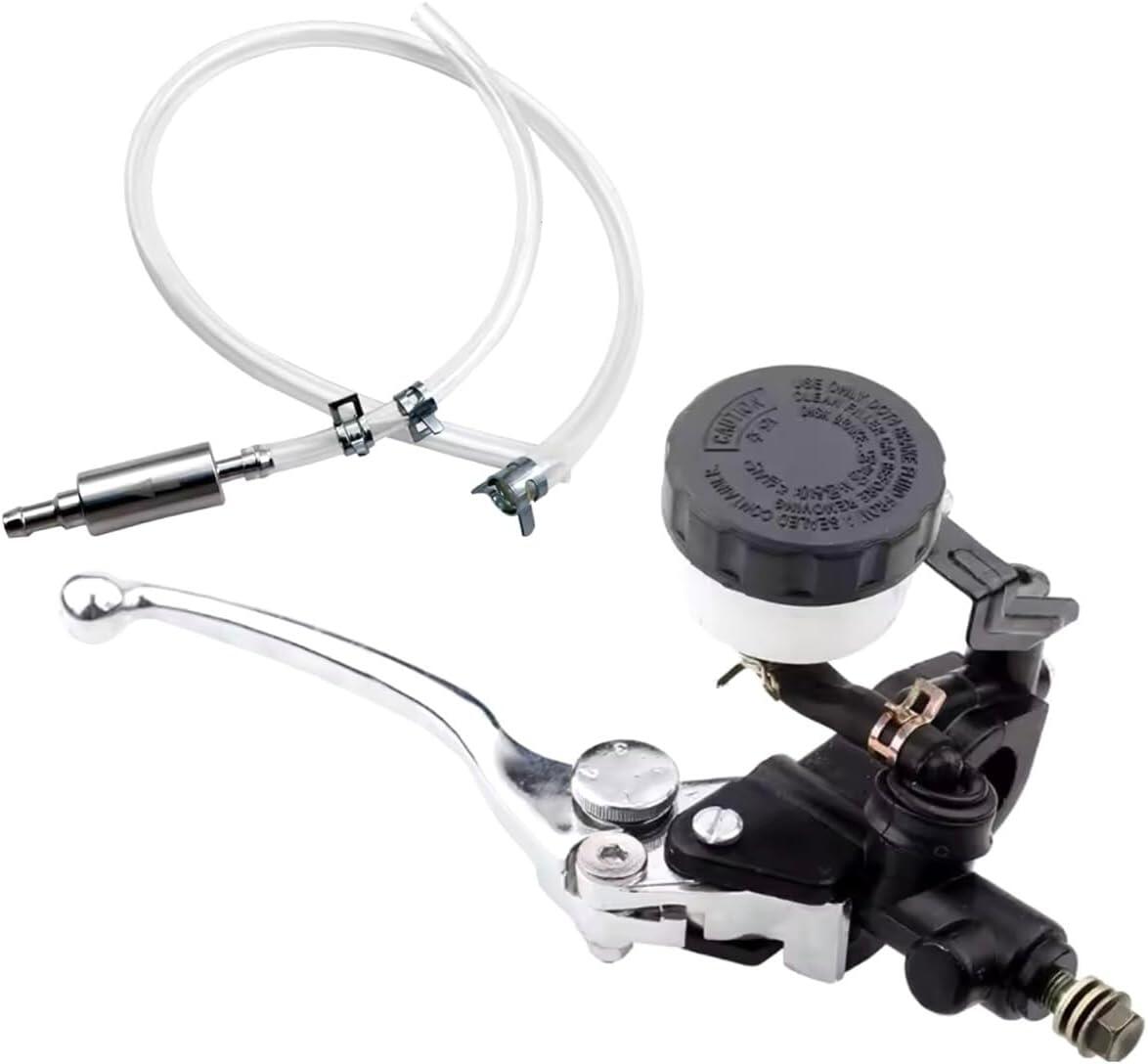 【Deepa Ribusu】別体 マスターシリンダー タンク 右ハンドル用 ブレーキオイル交換 油圧ブレーキブリーダーツール ワンウェイバルブ 自動車用給油チューブ ブレーキ ブリーダー ホース ブレーキフルード交換 エア抜き エアバルブ 逆流防止 ブレーキ レバー 22mm 汎用