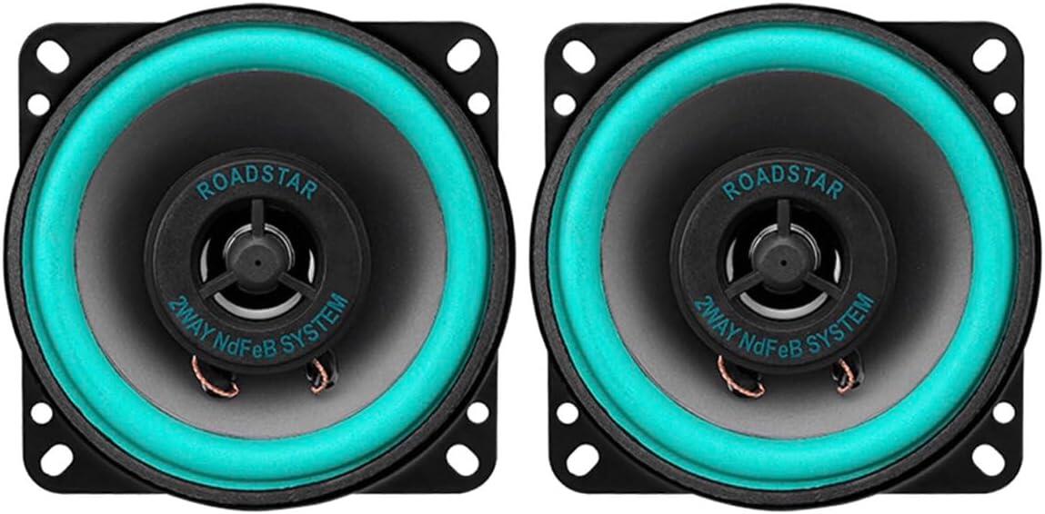 【Deepa Ribusu】 カースピーカー 10cm スピーカー 2WAY コアキシャルタイプ 2個セット 100W 交換 修理 純正互換品