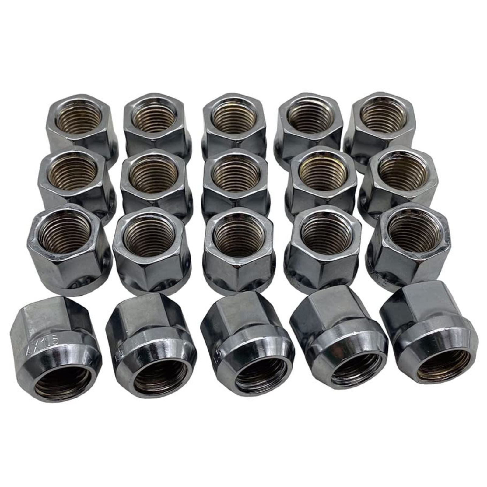 【Deepa Ribusu】M14×1.5 ホイールナット 20個 19HEX 貫通タイプ ランクル100 200 レクサスLS460 LS600 LX570 LC500 タンドラ セコイア シルバー