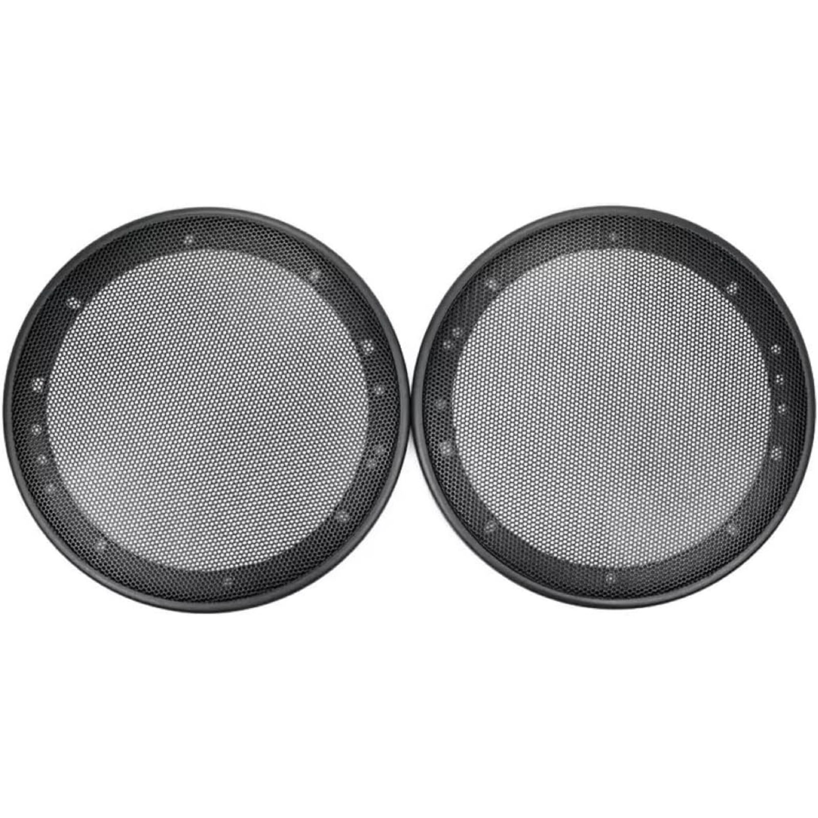 【Deepa Ribusu】スピーカー グリルカバー 6.5インチ 16/17cm メッシュ ブラック 左右セット...