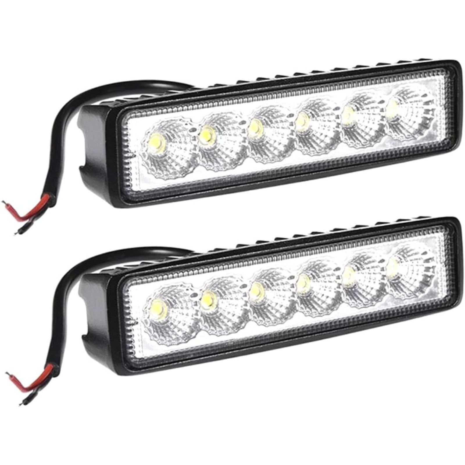 2個 LED 18W 12V / 24V ワークライト ライトバー フォグランプ 吊り下げ バックランプ アメ車 旧車 トラック ホワイト 交換 カスタム 修理 互換品