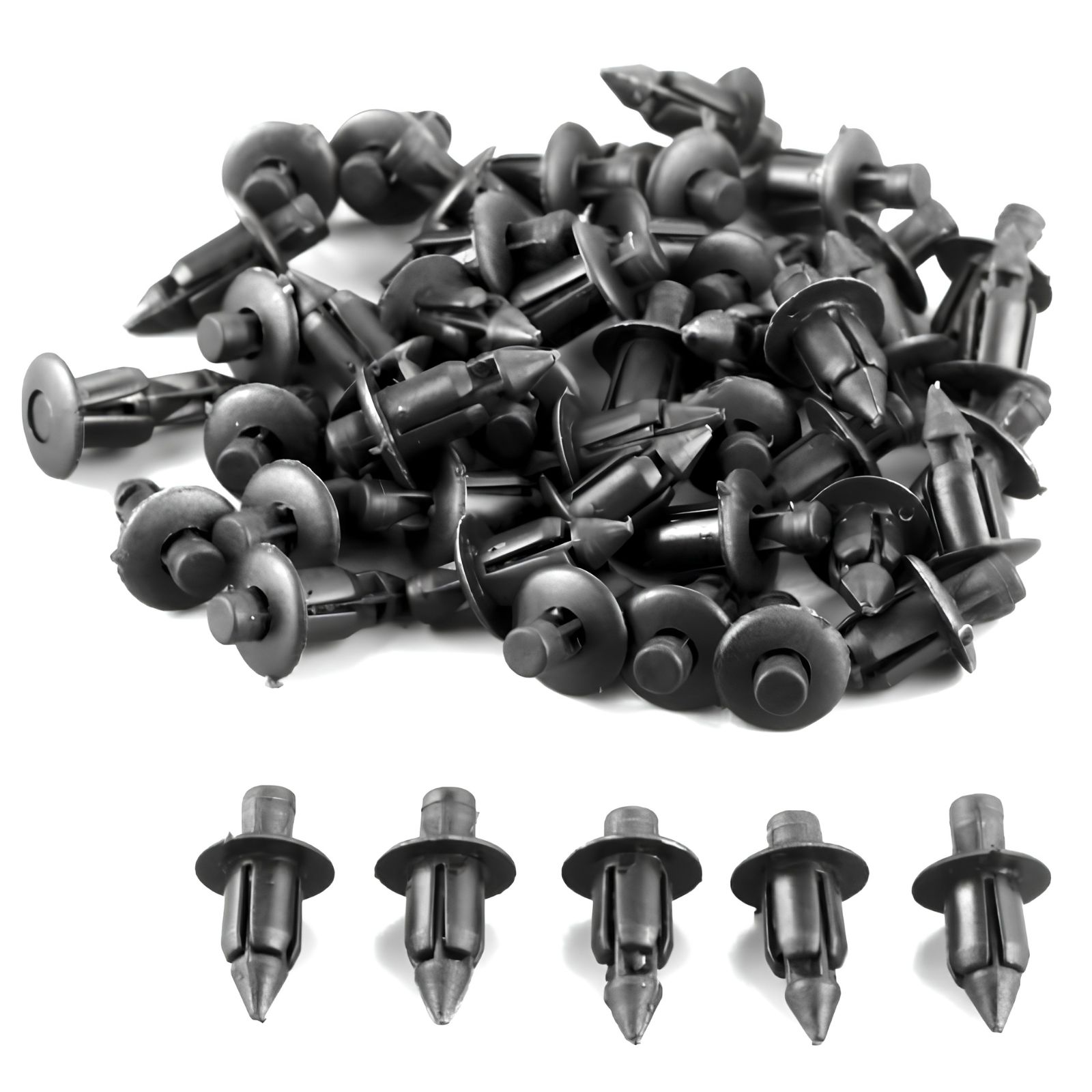 09409-07308 プッシュリベット バンパークリップ 90467-07041-33 6.5~7mm穴径 ピラー用 ドア用 トリムクリップ 内張り グリルクリップ 互換品