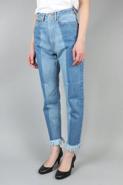 2 Tone Fringe Denim Pants Li Hua(リー・ファー)