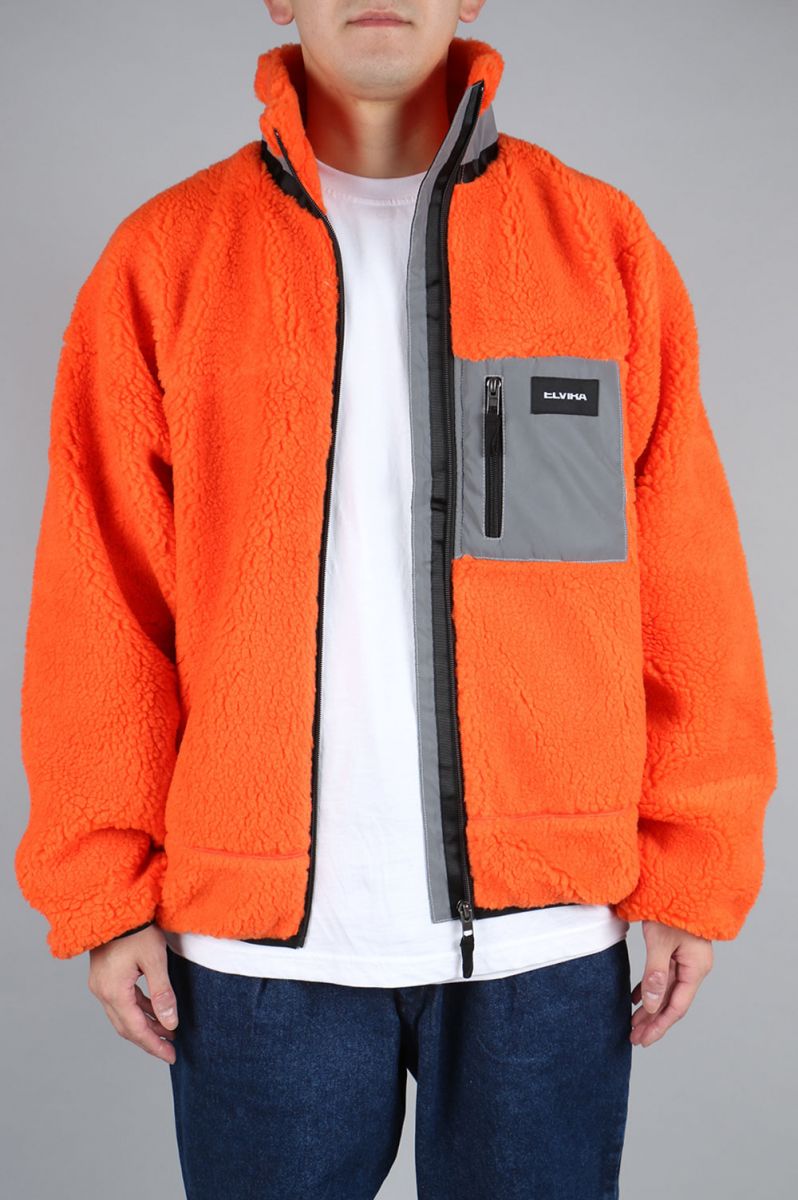 RETRO FLEECE JACKET / ORANGE（18EL-AW-18） Elvira(エルヴィラ)
