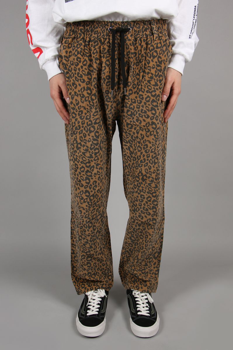 【40%OFF】Corduroy Leopard wide pants-BROWN(LEP154) LEGENDA(レジェンダ)