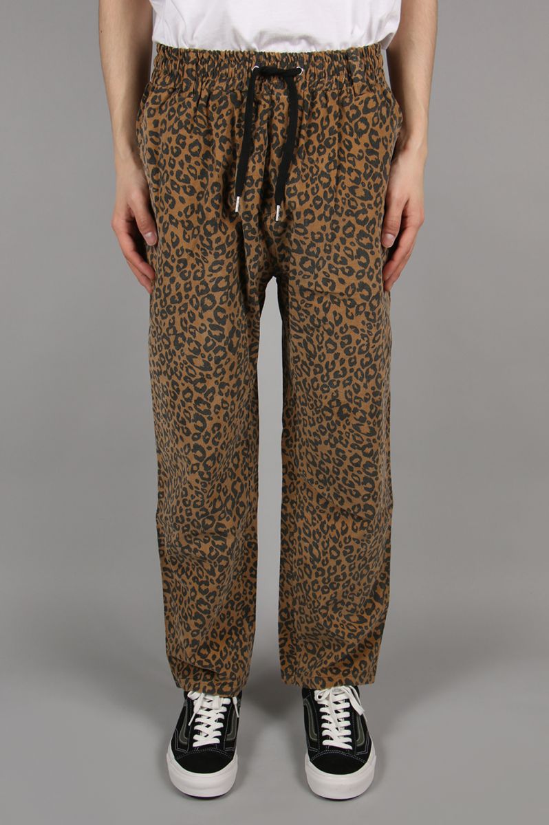 【50%OFF】Corduroy Leopard wide pants-BROWN(LEP154) LEGENDA(レジェンダ)